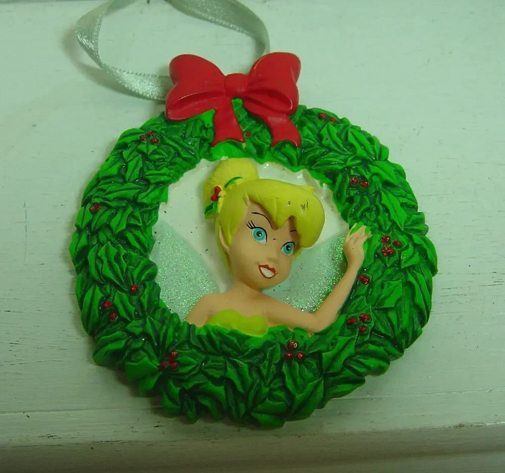 DISNEY SKETCHBOOK ORNAMENT-TINKER BELL IN WREATH